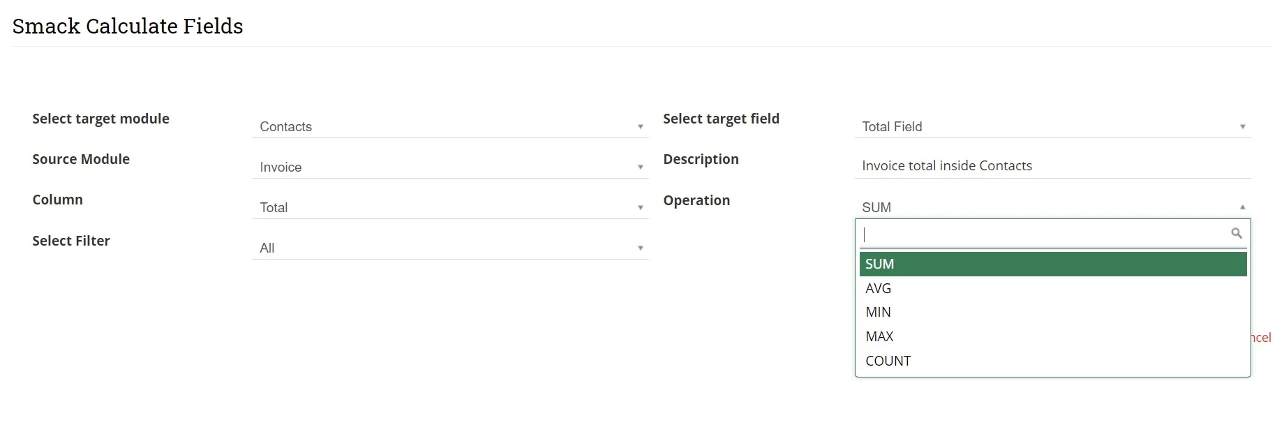 Configuration of Calculate Fields 6 Select-operation-joforce-calculate-fields