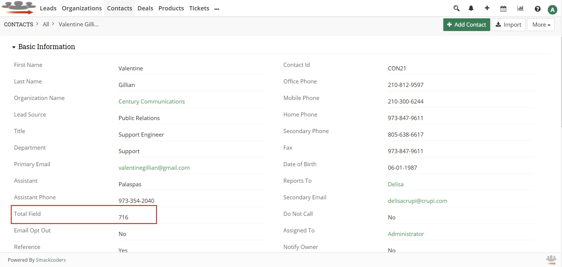 Configuration of Calculate Fields 10 joforce-contact-detail-view